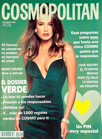 FREDERIQUE VAN DER WAL Cosmopolitan Spain Espana Magazine 1992