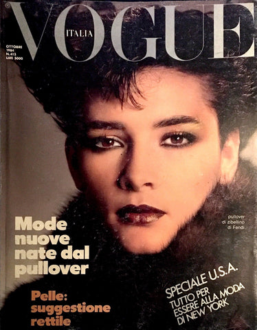 VOGUE Magazine Italia October 1984 DANIELA GHIONE Rosemary McGrotha CECILIA CHANCELLOR