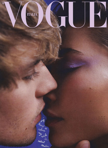 VOGUE Magazine Italia October 2020 Hailey & Justin Bieber HELMUT NEWTON Tribute