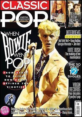 DAVID BOWIE Kate Bush BELINDA CARLISLE Kim Wilde CLASSIC POP Magazine 2013