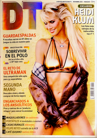 HEIDI KLUM DT Magazine November 2003 NATALIA OREIRO Cindy Taylor