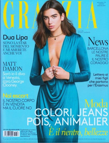 DUA LIPA Matt Damon ASHLEY GREENE GRAZIA Magazine 2017