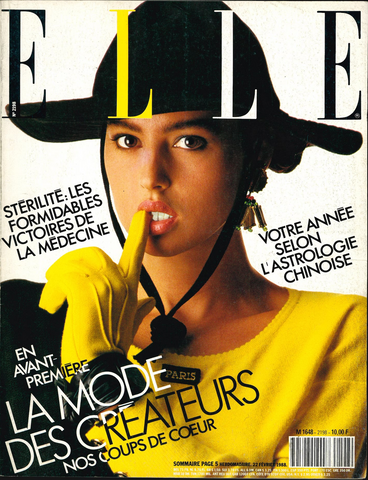 MONICA BELLUCCI Roshumba Williams MICHELLE EABRY Elle Magazine France February 1988