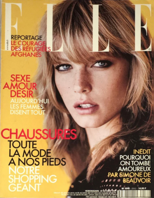 ELLE Magazine France October 2001 ANGELA LINDVALL Sandrine Kiberlain