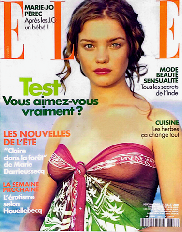 ELLE Magazine France July 2000 #2848 NATALIA VODIANOVA