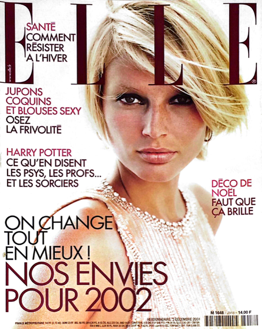 ELLE Magazine France December 2001 BRIDGET HALL Helen Hunt MINERVA PORTILLO