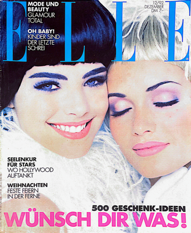 ELLE Magazine Germany December 1992 AMBER VALLETTA Ana Paula Arosio BERI SMITHER