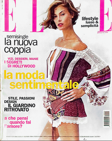 ELLE Magazine Italia April 2002 AURELIE CLAUDEL Lisa Forsberg LUCY GORDON