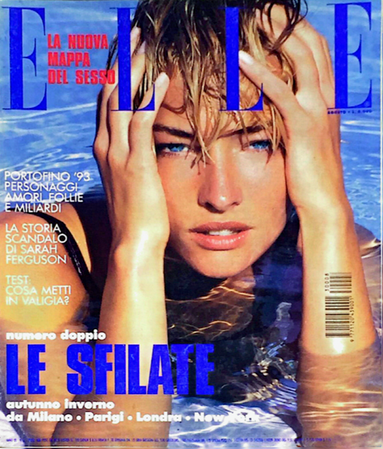 ELLE Magazine Italia August 1993 TATJANA PATITZ Stephanie Seymour DANIELA PESTOVA
