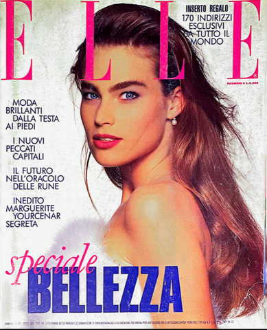 ELLE Magazine Italia December 1990 MEGHAN DOUGLAS Gretha Cavazzoni MARCO GLAVIANO