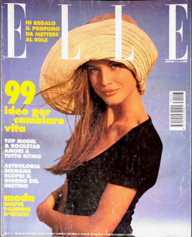 ELLE Magazine Italia July 1993 BASIA MILEWICZ Yasmeen Ghauri ELLE MACP