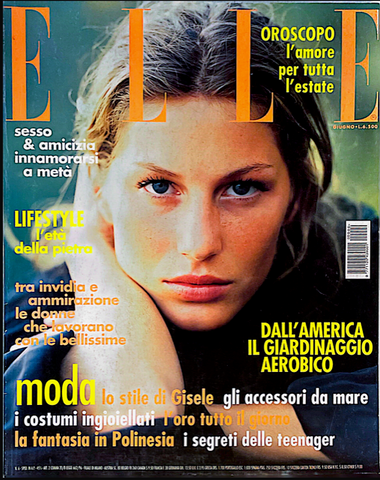 ELLE Magazine Italia June 2000 GISELE BUNDCHEN Eugenia Silva LUCY GORDON