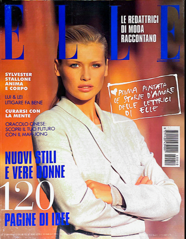 ELLE Magazine Italia 1994 DANIELA PESTOVA Joan Severance PATTI HANSEN Rosemary McGrotha - magazinecult