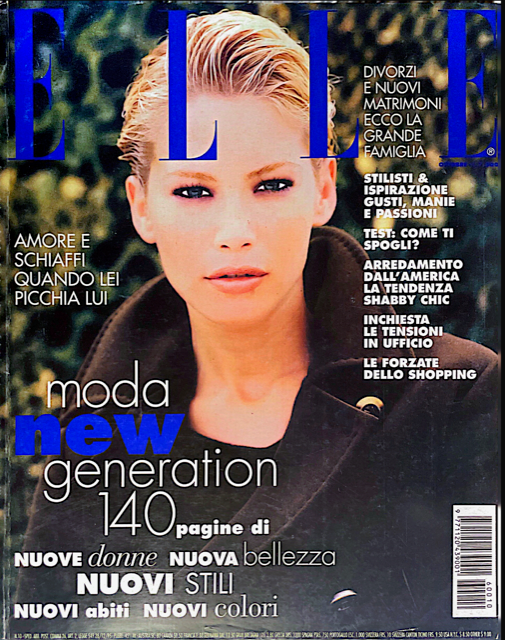ELLE Magazine Italia October 1996 VALERIA MAZZA Estella Warren KAREN FERRARI - magazinecult