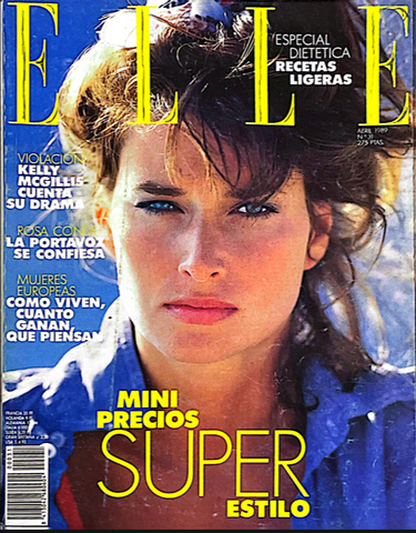 ELLE Magazine Spain April 1989 ROSEMARY MCGROTHA Maria Luisa GRETHA CAVAZZONI