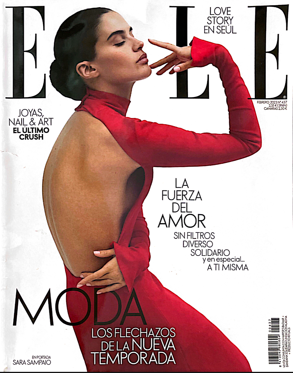 ELLE Magazine Spain February 2023 SARA SAMPAIO Nicole & Barbara Kimpel