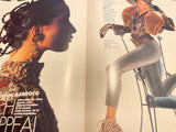 CLAUDIA SCHIFFER Elle Magazine Spain October 1989 Karen Mulder ANGIE EVERHART