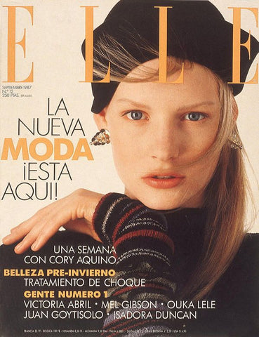KIRSTEN OWEN Yasmin Le Bon CARLA BRUNI Elle Magazine Spain September 1987