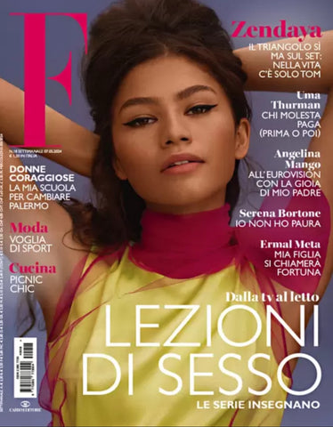 ZENDAYA Uma Thurman BENEDETTA BARZINI F Magazine April 2024