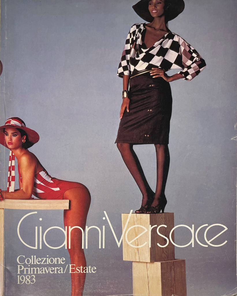 Gianni Versace Spring Summer Catalog 1983 IMAN Janice Dickinson AVEDON