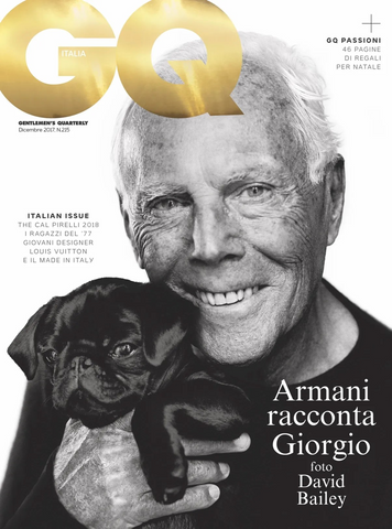 GQ Magazine Italia December 2017 GIORGIO ARMANI by David Bailey