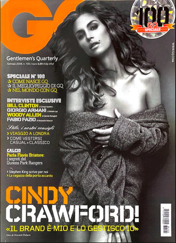 CINDY CRAWFORD GQ Magazine Italia January 2008 EDWIN MOSES