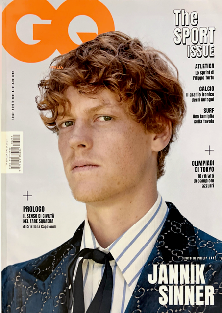 JANNIK SINNER GQ Magazine Italia May JuLY 2021