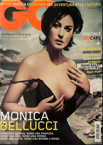 MONICA BELLUCCI GQ Magazine Italia November 2006 JAMES HUNT Liz Hurley CLIVE OWEN