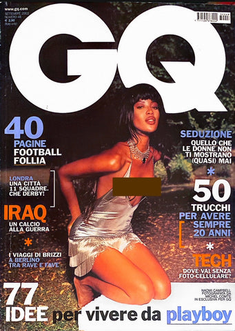 NAOMI CAMPBELL GQ Magazine Italia 2003 Esther Canadas EVA HERZIGOVA Fernanda Tavares