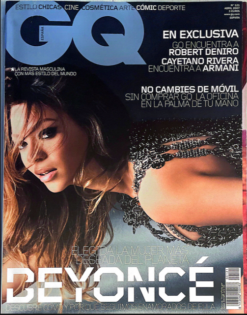 GQ Magazine Spain April 2007 BEYONCE Thierry Henry RACHEL HUNTER Jake Gyllenhaal