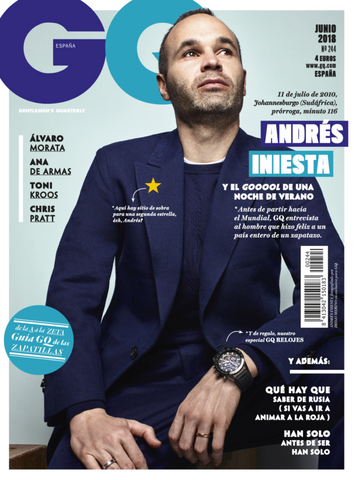 GQ Magazine Spain June 2018 ANDRES INIESTA Ana De Armas