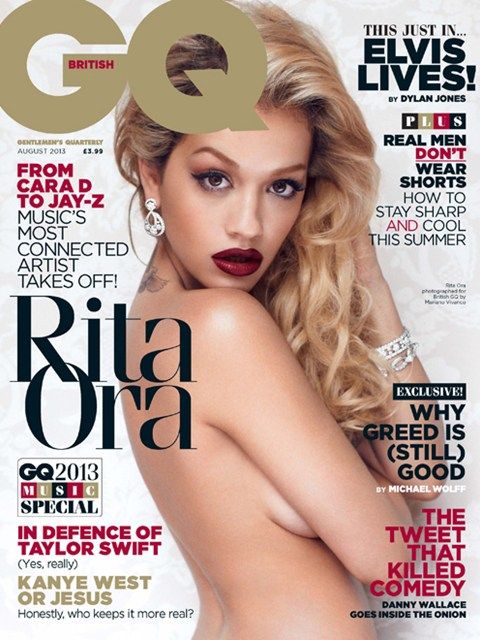 GQ Magazine UK August 2013 RITA ORA Sean O'Pry SIMON NESSMAN Elvis Presley