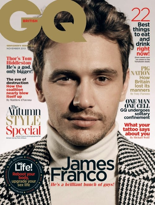 GQ Magazine UK November 2013 JAMES FRANCO Samantha Gradoville GEORGE HARRISON