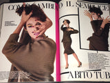 VOGUE Magazine Italia October 1984 DANIELA GHIONE Rosemary McGrotha CECILIA CHANCELLOR