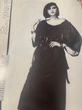 HARPER'S BAZAAR Magazine Italia November 1983 FRAUKE QUAST Antonio Lopez FUR Vtg