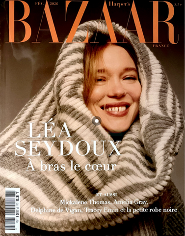 LEA SEYDOUX Harper's BAZAAR Magazine France February 2026 NEW