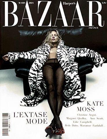 HARPER'S BAZAAR Magazine France March 2024 KATE MOSS Edie Campbell ISELIN STEIRO