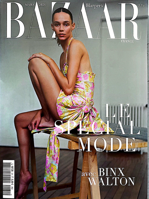 BINX WALTON Loli Bahia BINX WALTON Harper's BAZAAR Magazine France March 2026 NEW - magazinecult