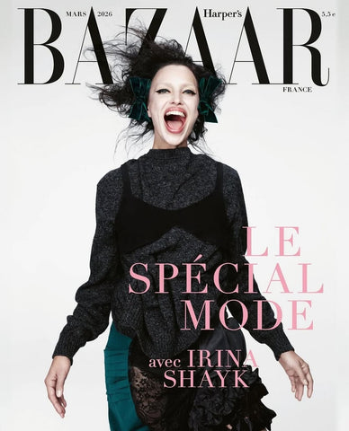 IRINA SHAYK Loli Bahia BINX WALTON Harper's BAZAAR Magazine France March 2026 NEW
