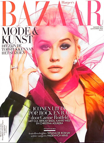 CHRISTINA AGUILERA Harper's Bazaar Netherlands Magazine September 2018
