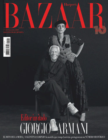 HARPER'S BAZAAR Magazine Spain November 2020 VALENTINA SAMPAIO Giorgio Armani EUGENIA SILVA