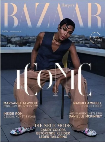 NAOMI CAMPBELL Harper's BAZAAR Magazine Germany September 2024 NEW