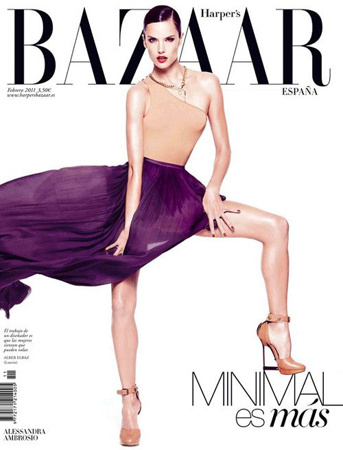 HARPER'S BAZAAR Magazine Spain February 2011 ALESSANDRA AMBROSIO Jerry Hall