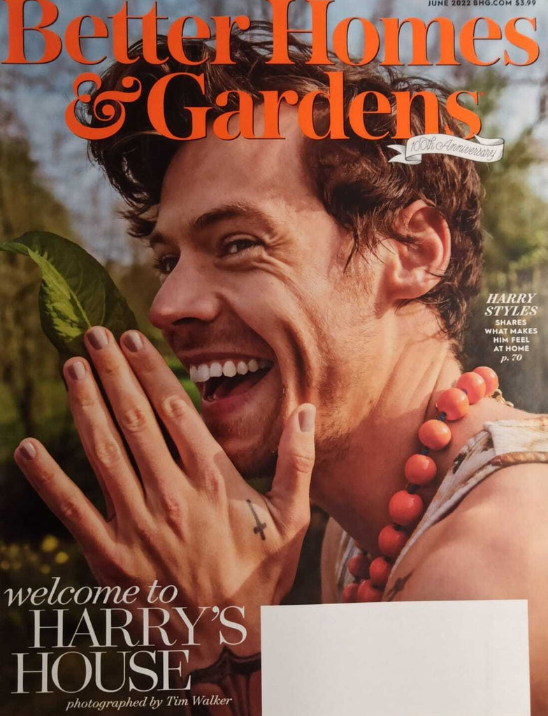 HARRY STYLES by TIM WALKER Better Homes & Gardens June 2022