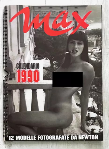 HELMUT NEWTON 1990 Calendar FIRST CALENDAR EVER (No Magazine) Rare