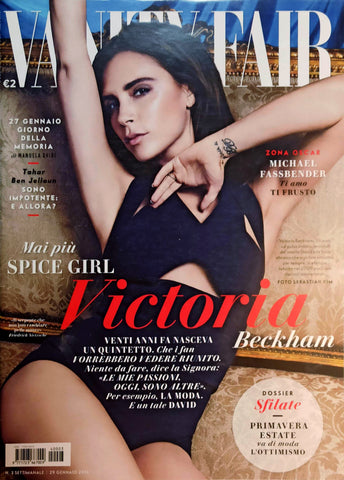VANITY FAIR Magazine Italia January 2014 Victoria Beckham MICHAEL FASSBENDER Aaron Eckhart