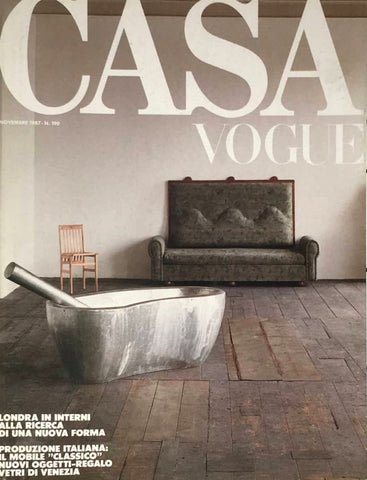 CASA VOGUE Magazine Italy November 1987 Issue #190 Vintage