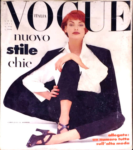 VOGUE Magazine Italia September 1991 LINDA EVANGELISTA Judit Masco HELENA CHRISTENSEN