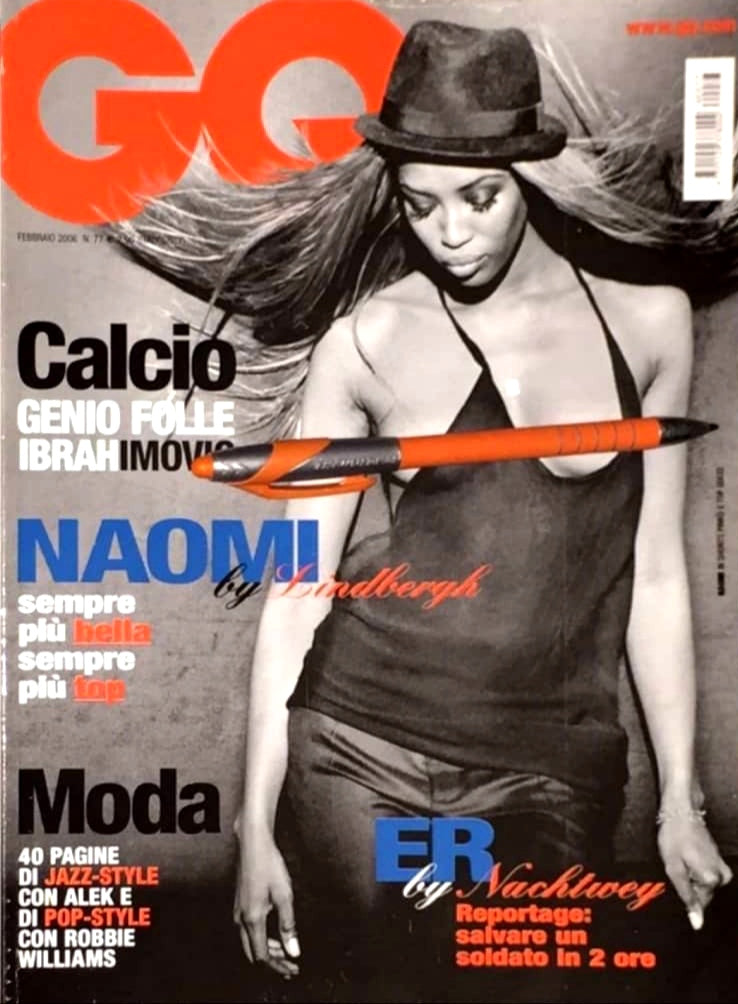 GQ Magazine Italia 2006 NAOMI CAMPBELL Peter Lindbergh ROBBIE WILLIAMS Alek Wek