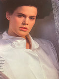 HARPER'S BAZAAR Magazine Italia November 1983 FRAUKE QUAST Antonio Lopez FUR Vtg